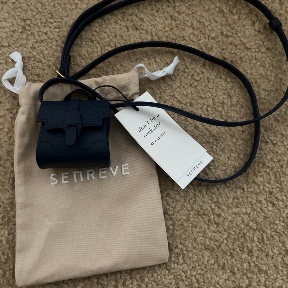 Senreve Milli Maestra Pebbled Marine with Gold Hardware Brand New with tags
